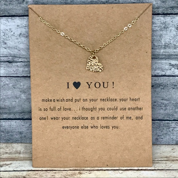 Jewelry - Love Heart Make A Wish Necklace